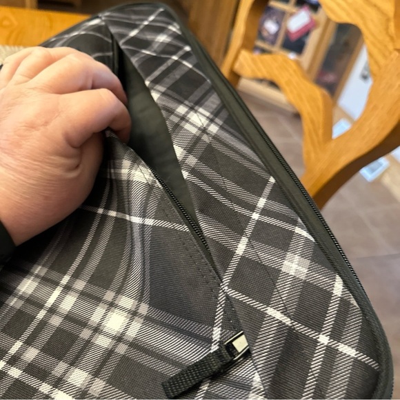 Thirty-One Blk Pick Me Plaid Perfect Party Hot Cold Tote & Serving Utensils NWT - Picture 7 of 9